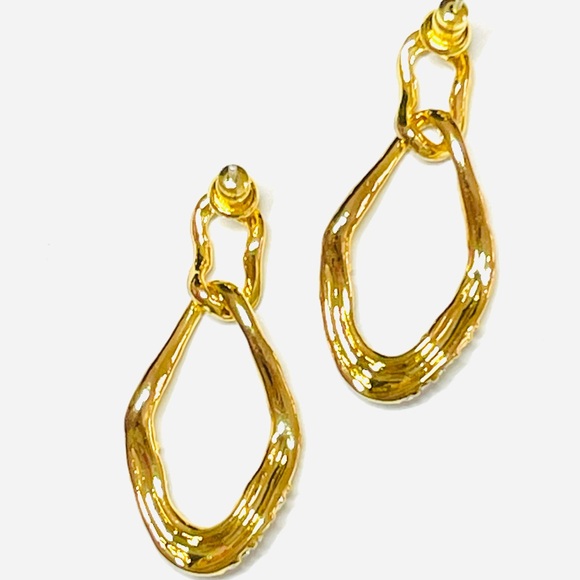 Solanales Crystal Large Link Earrings Alexis Bittar STYLE O17 - Picture 3 of 4